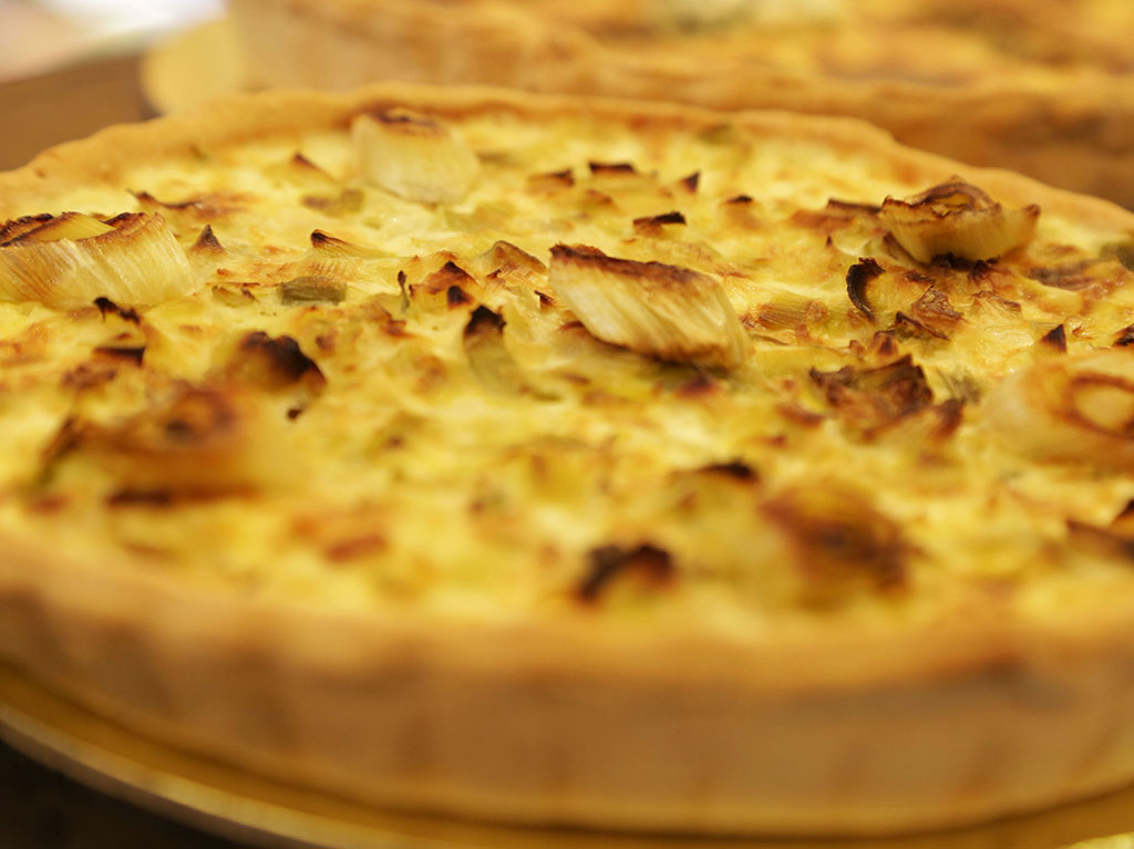 Leek quiche