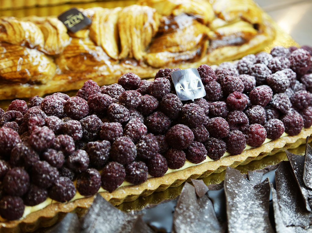 Tarte aux framboises